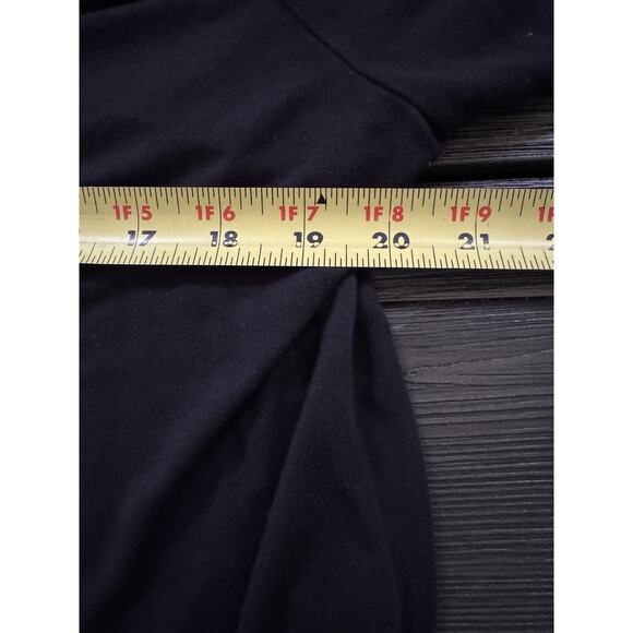 Old Navy Luxe Line T Shirt Women's Black V Neck Ultra Soft Minimalist Relaxed LG - Picture 7 of 9